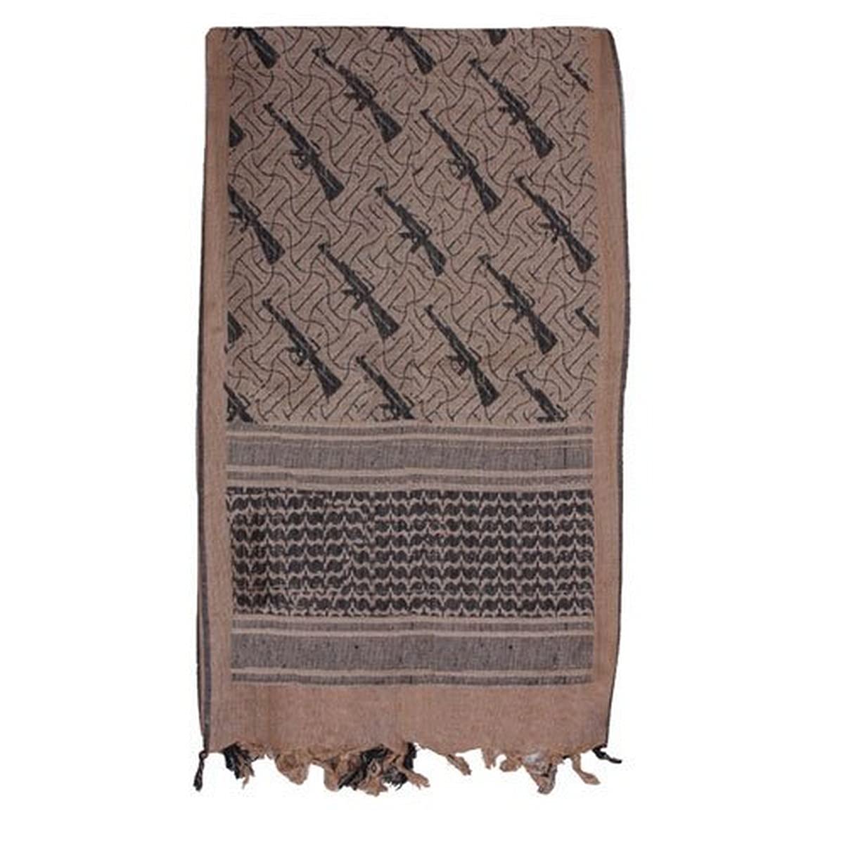 Fox Tactical Shemagh Scarf - Military Grade M16 Desert Shemagh for Outdoor, Hiking, Camping & Survival - Perfect for Sun Protection, Dust Mask & Cold Weather Gear