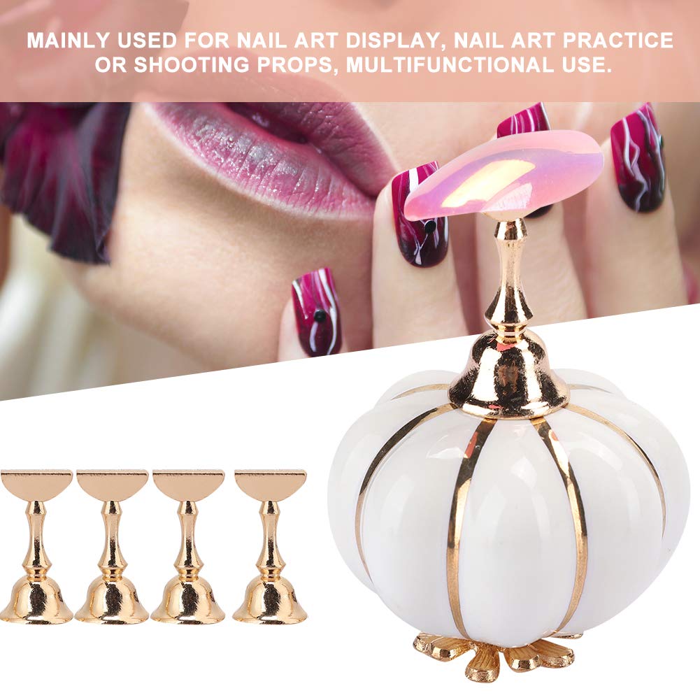 Premium Magnetic Nail Tips Holder - Strong Grip Nail Art Display Stand for Professional & Home Salon Use (White) - Perfect for Nail Technicians, DIY Manicures & Nail Art Organization