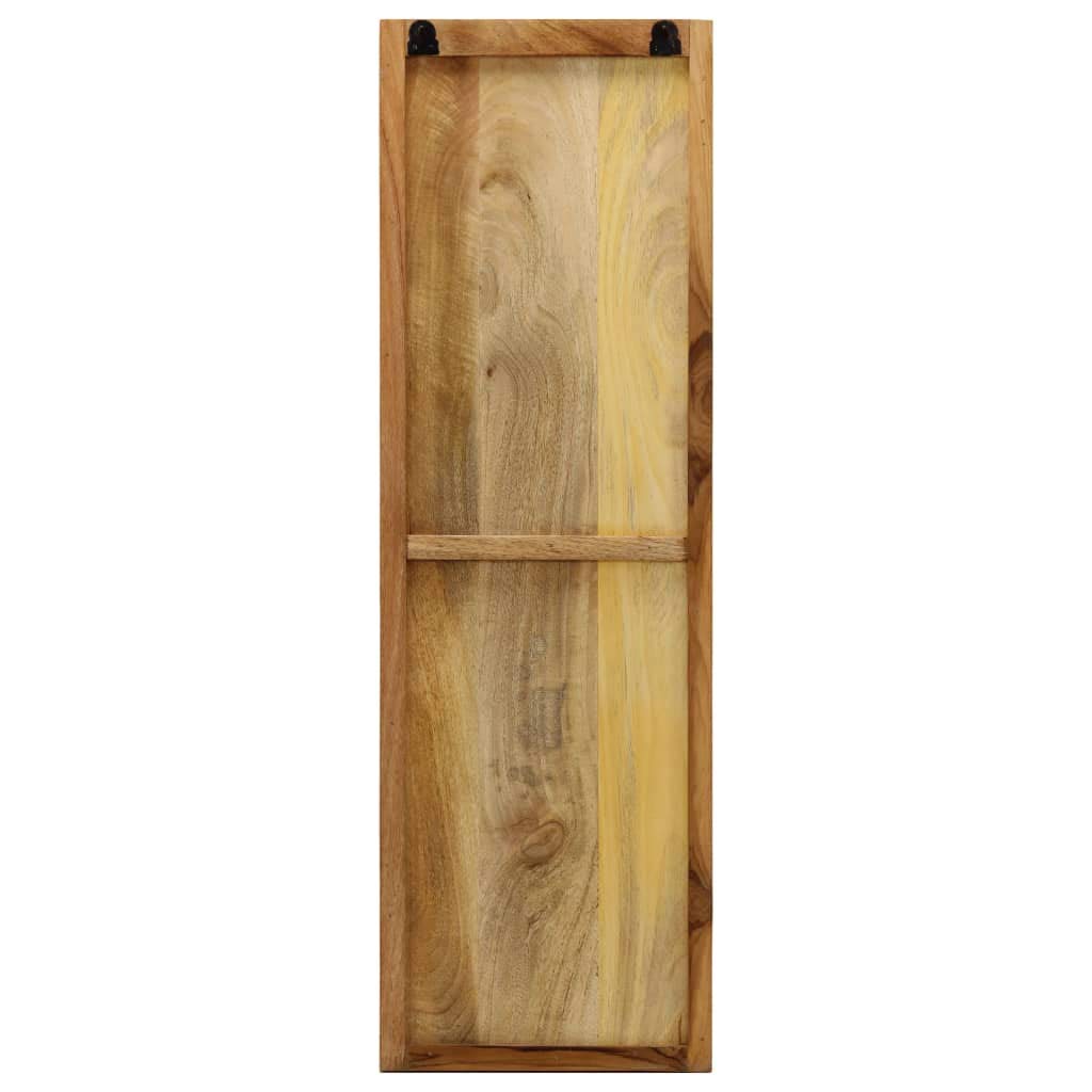 Premium Solid Mango Wood Wall-Mounted Coat Rack Set of 2 - 14.2x43.3x1.2 Inches - Durable Entryway Organizer for Hats, Scarves & Jackets - Perfect for Hallway, Bedroom or Mudroom Storage
