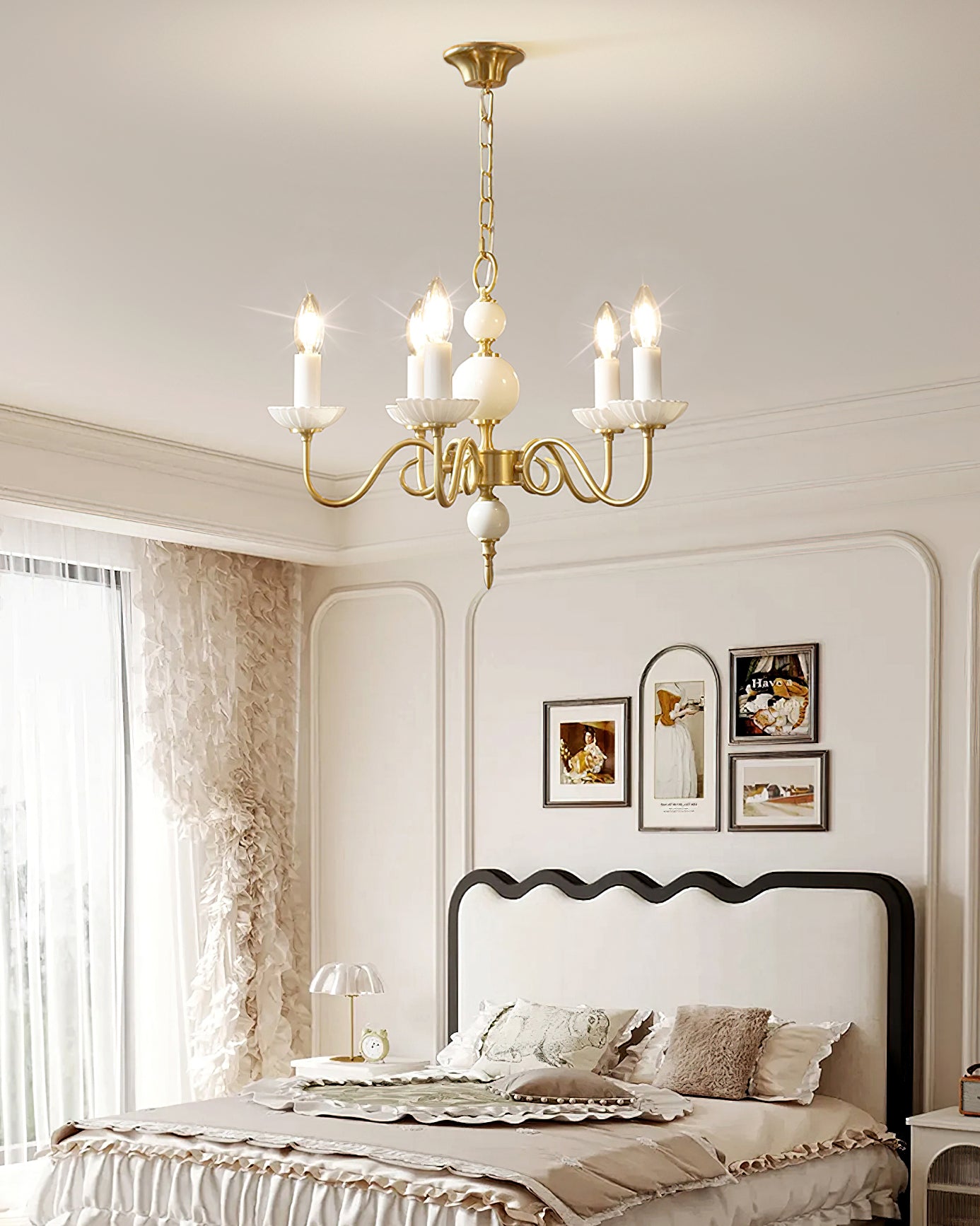 Carlita Chandelier - Elegant Crystal Ceiling Light Fixture for Dining Room, Living Room & Bedroom | Modern Home Decor Lighting