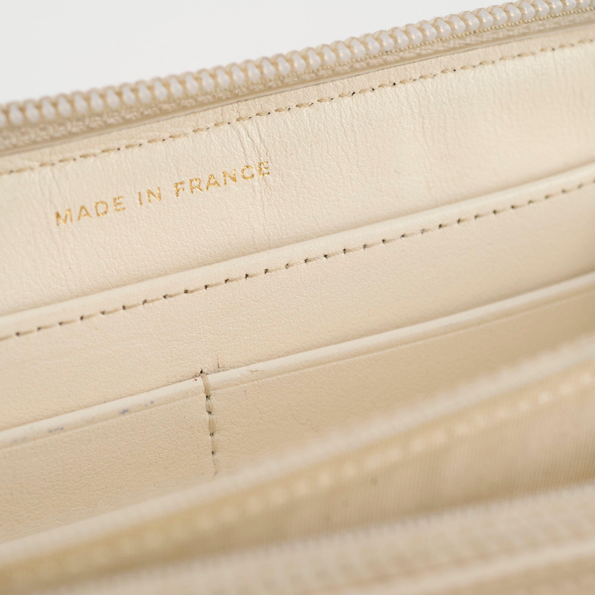 Chanel Chevron Boy Cream Long Wallet for Women | Luxury Designer Leather Wallet | Perfect for Everyday Use & Special Occasions