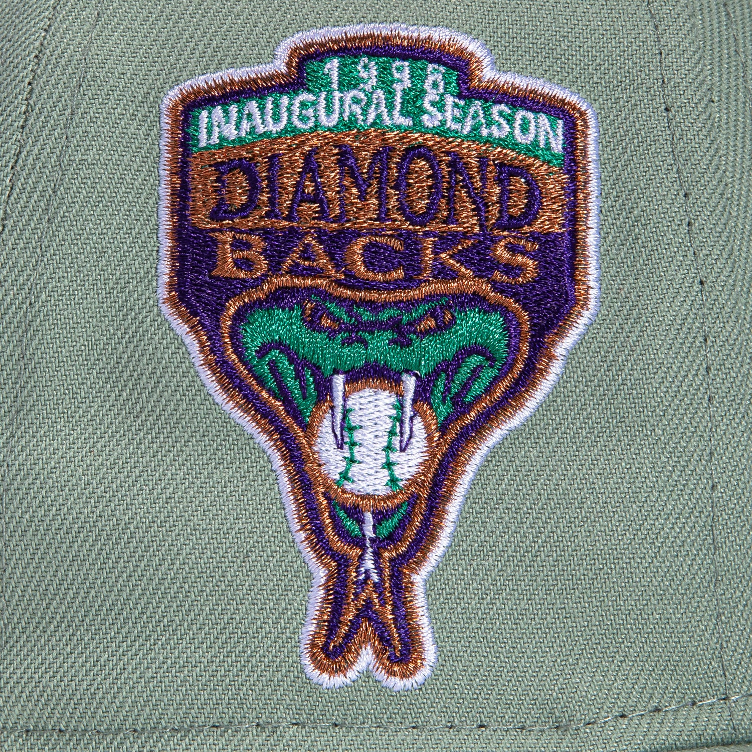New Era 59Fifty Arizona Diamondbacks Inaugural Patch Snapback Hat - Everest Green | Official MLB Baseball Cap for Men & Women | Perfect for Games, Streetwear & Fan Collections