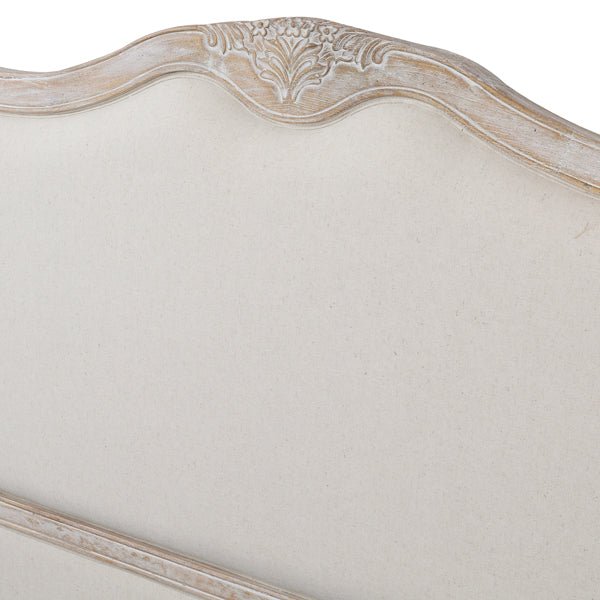 Bedzy Luxe 4-Piece Queen Bedroom Suite Set - White Washed Finish | Complete Bedroom Furniture Package for Master Bedroom or Guest Room