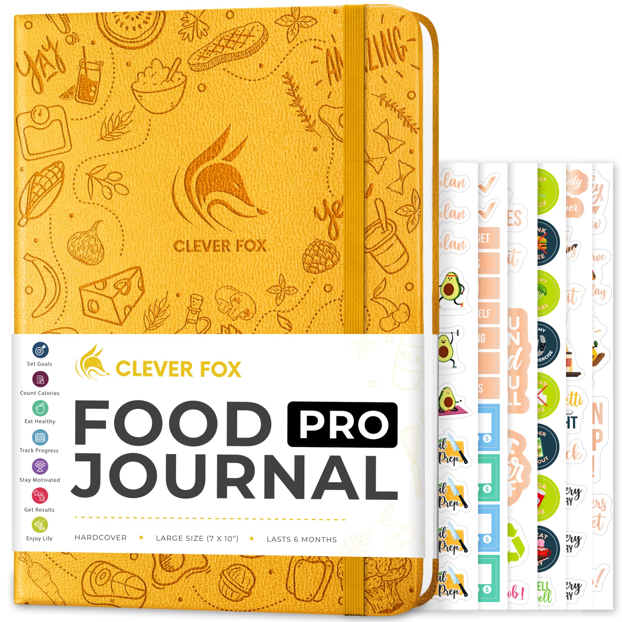 Clever Fox Food Journal Pro – Diet & Wellness Planner for Women & Men – Calorie Tracker & Weight Loss Diary – Undated 7