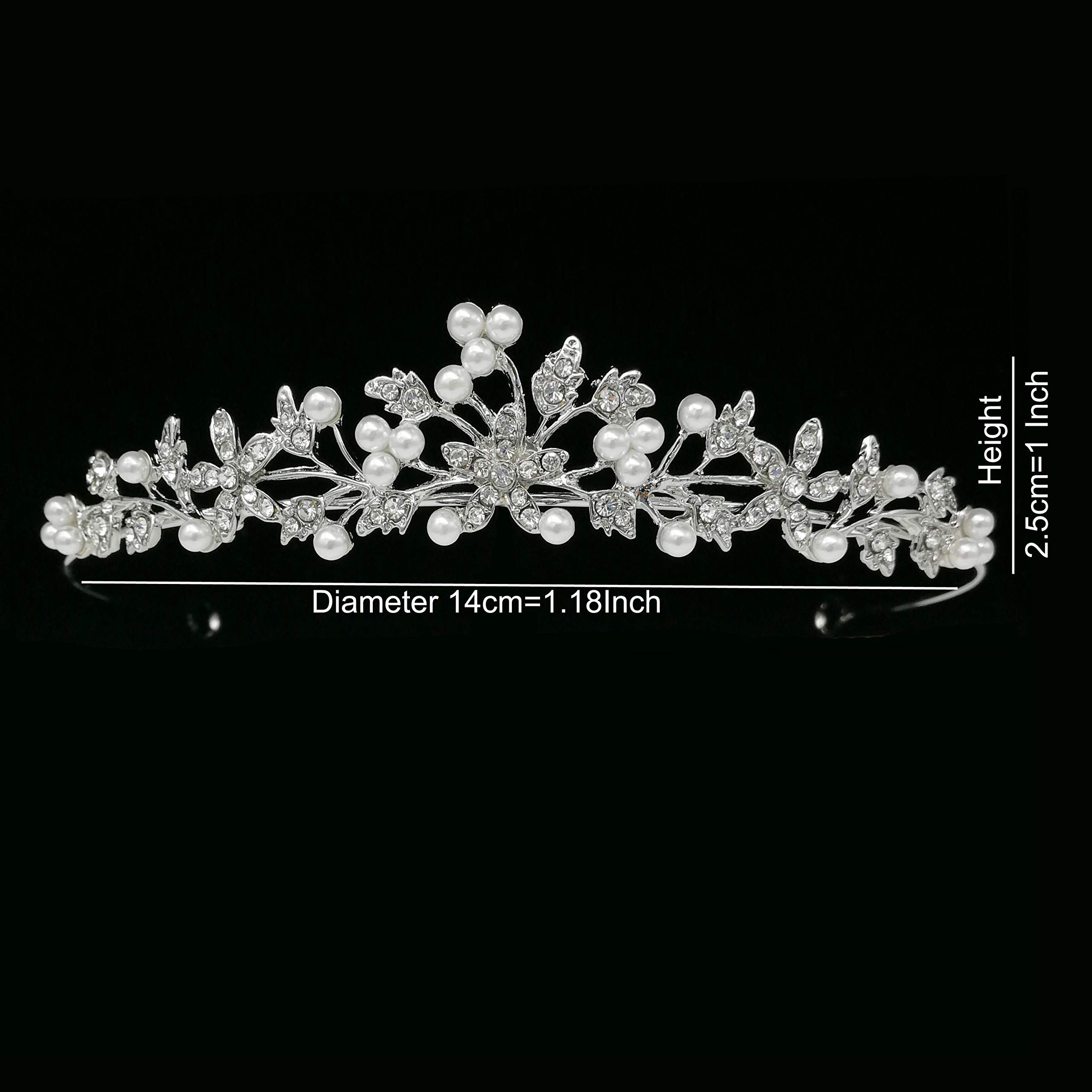 Sparkling Rhinestone Crystal Tiara Headband for Women - Elegant Wedding, Prom, Birthday, Pageant Crown (A-006) | Perfect for Bridal Accessories, Cosplay, Princess Parties & Special Occasions