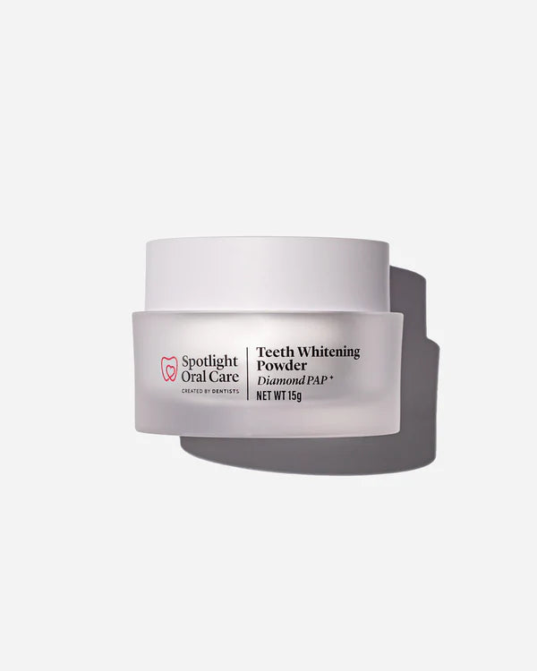 Spotlight Oral Care Diamond Pap+ Teeth Whitening Powder - Brighten & Polish Teeth for a Dazzling Smile - Perfect for Home Use & Travel