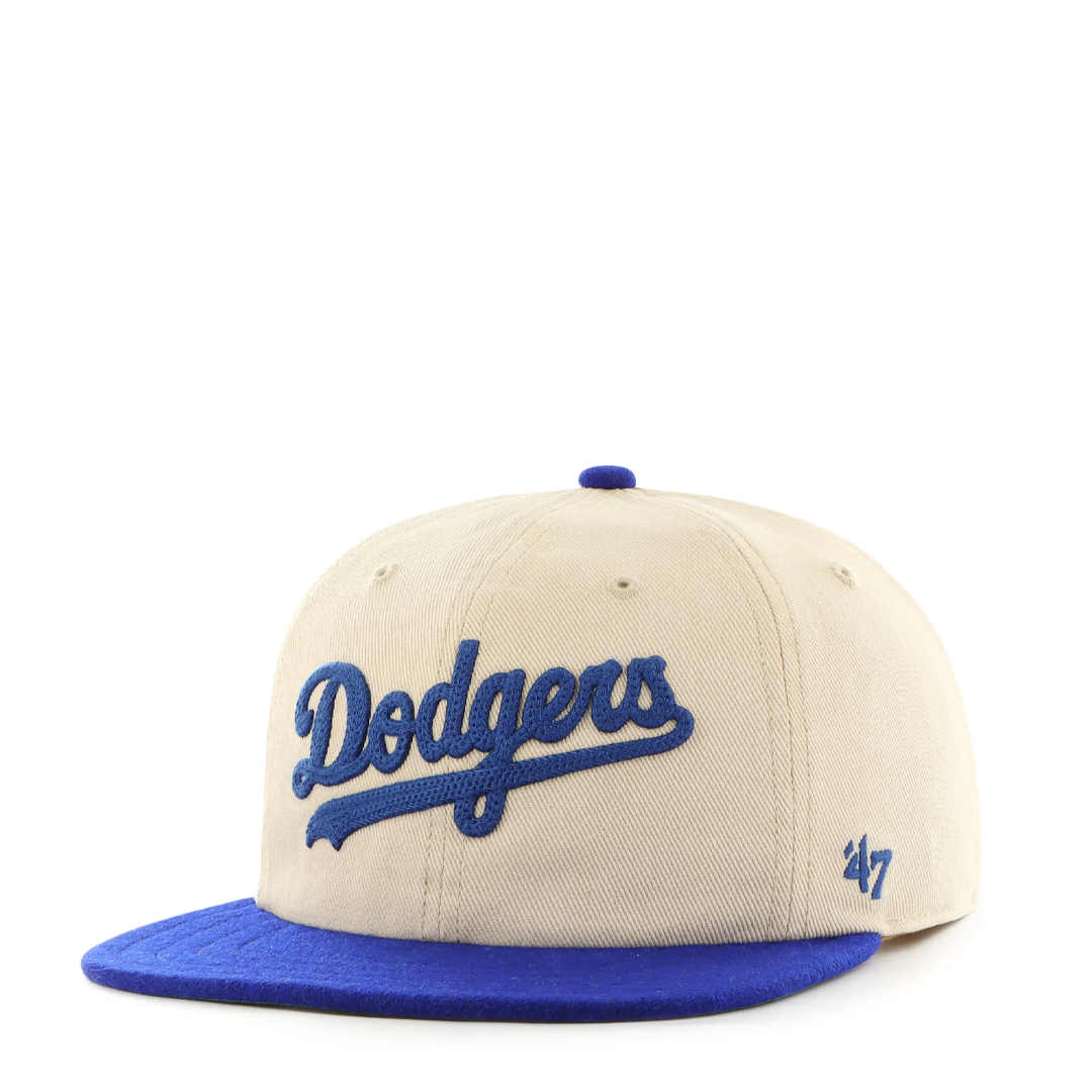 Los Angeles Dodgers Fieldstone '47 Captain Adjustable Baseball Cap - Official MLB Hat for Men & Women - Perfect for Games, Sports & Casual Wear