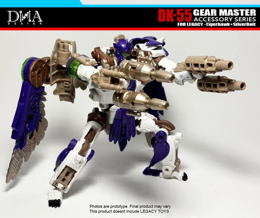 DNA Design DK 55 Upgrade Kit for Legacy Tigerhawk & Silverbolt - Transformers Gear Master Parts - Perfect for Collectors & Custom Figure Modifications