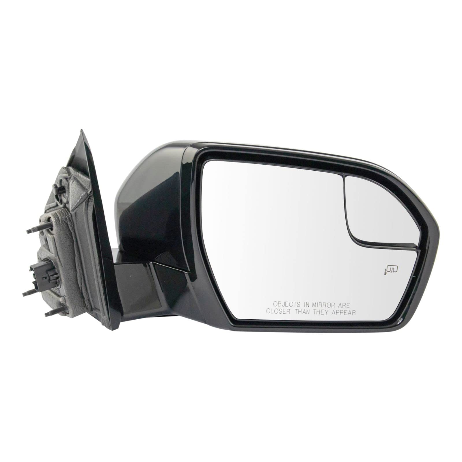 RH Side Power Heated Spotter Mirror with Checkered Finish for Ford Expedition - Perfect for Winter Driving & Enhanced Rear Visibility
