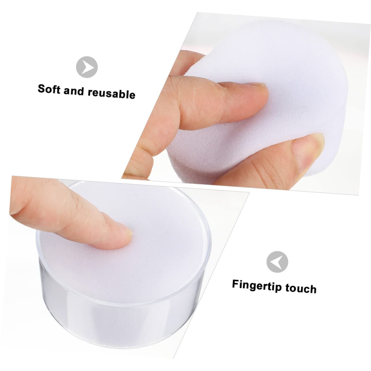2-Pack Sponge Cup Finger Moistener for Bills - Soft, Odorless Cash Counting Aid | Perfect for Bank Tellers, Retail Cashiers & Office Use