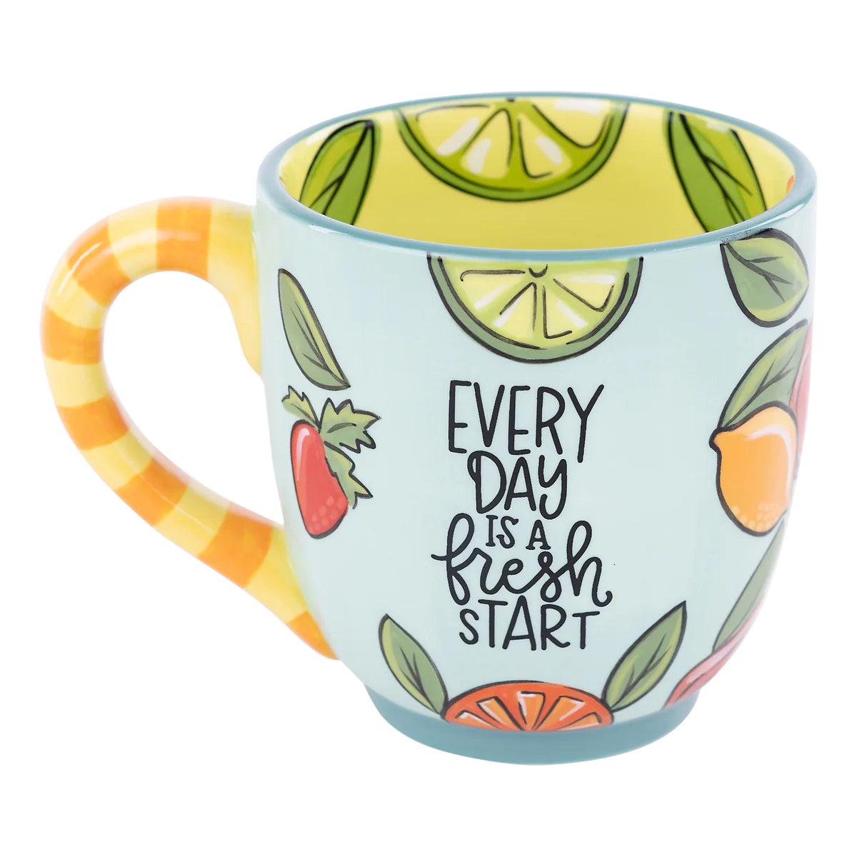 Every Day Is A Fresh Start Inspirational Coffee Mug - Perfect for Morning Coffee, Office Use & Gift Giving