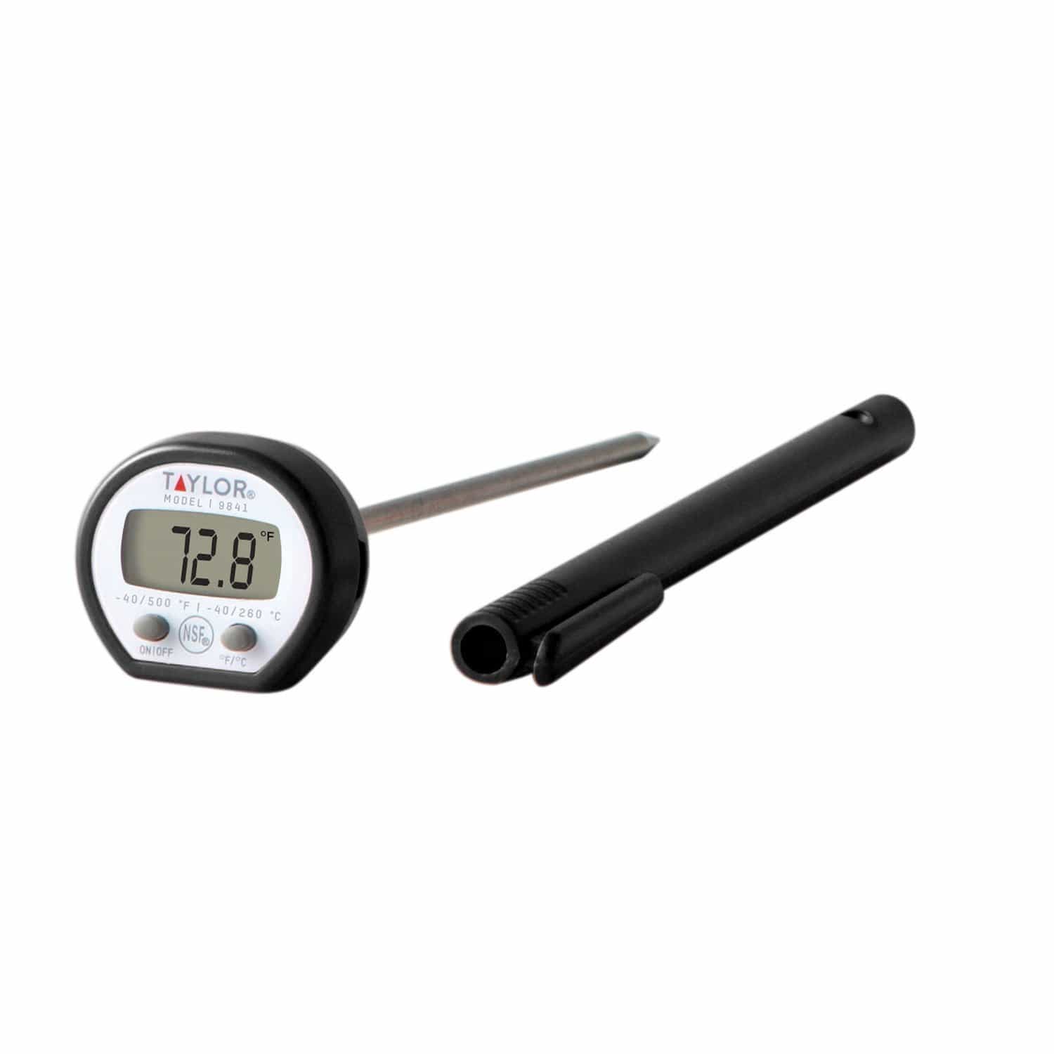 Fast and Accurate High Temp Instant Read Digital Meat Thermometer for Grilling, Baking, Cooking - Perfect for BBQ, Kitchen, and Food Safety