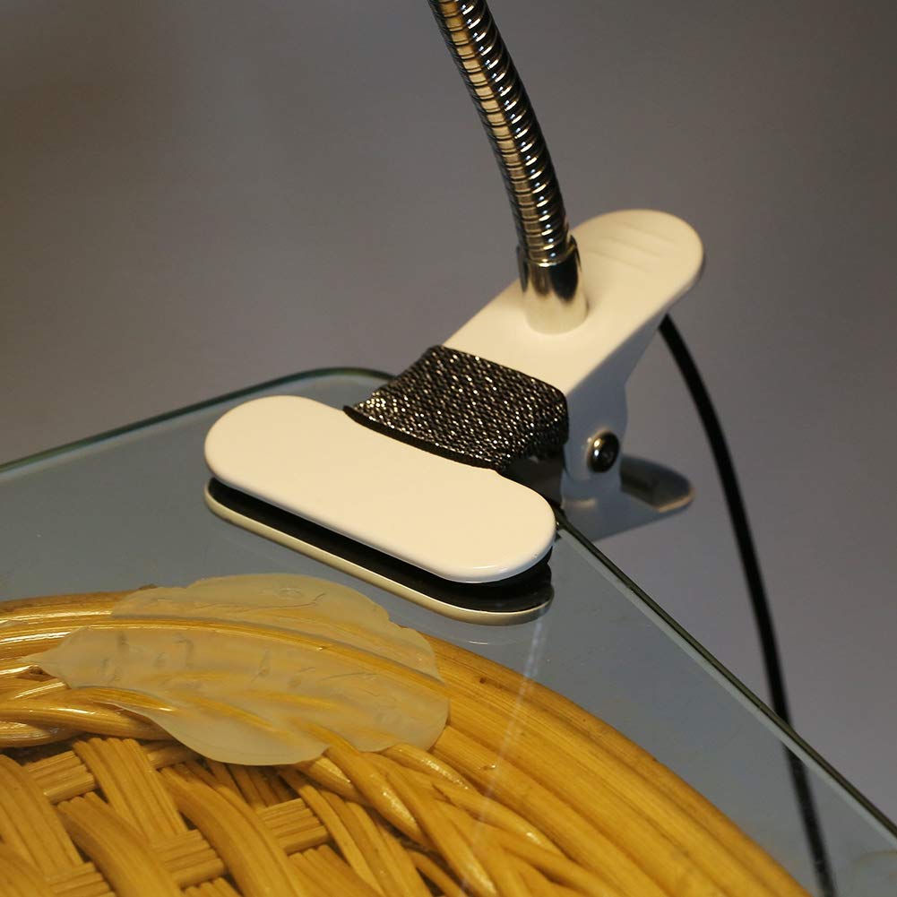 USB LED Desk Lamp with Dimmer - Flexible Neck for Reading, Makeup & Work