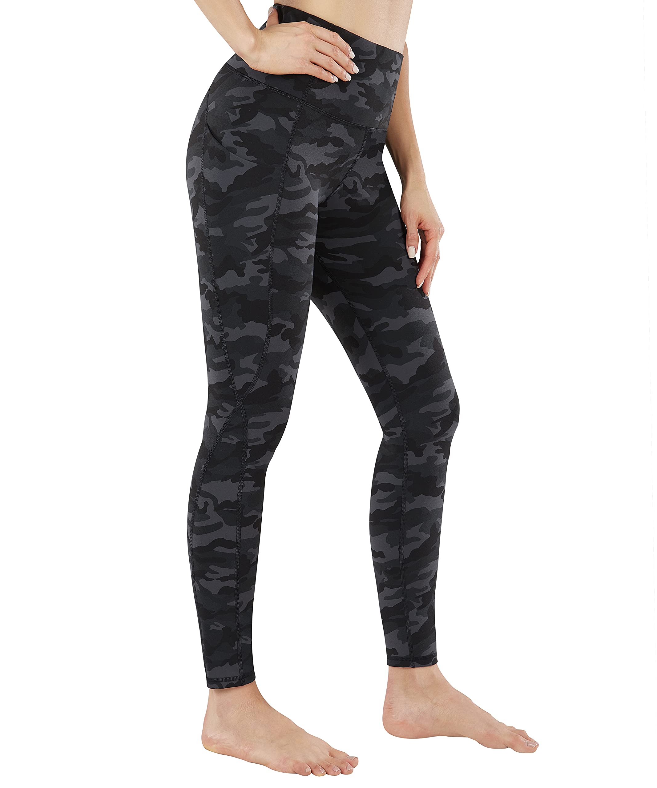 PHISOCKAT High Waist Yoga Pants for Women with Pockets - Tummy Control Workout Leggings | Gym, Running, Yoga & Lounge Wear