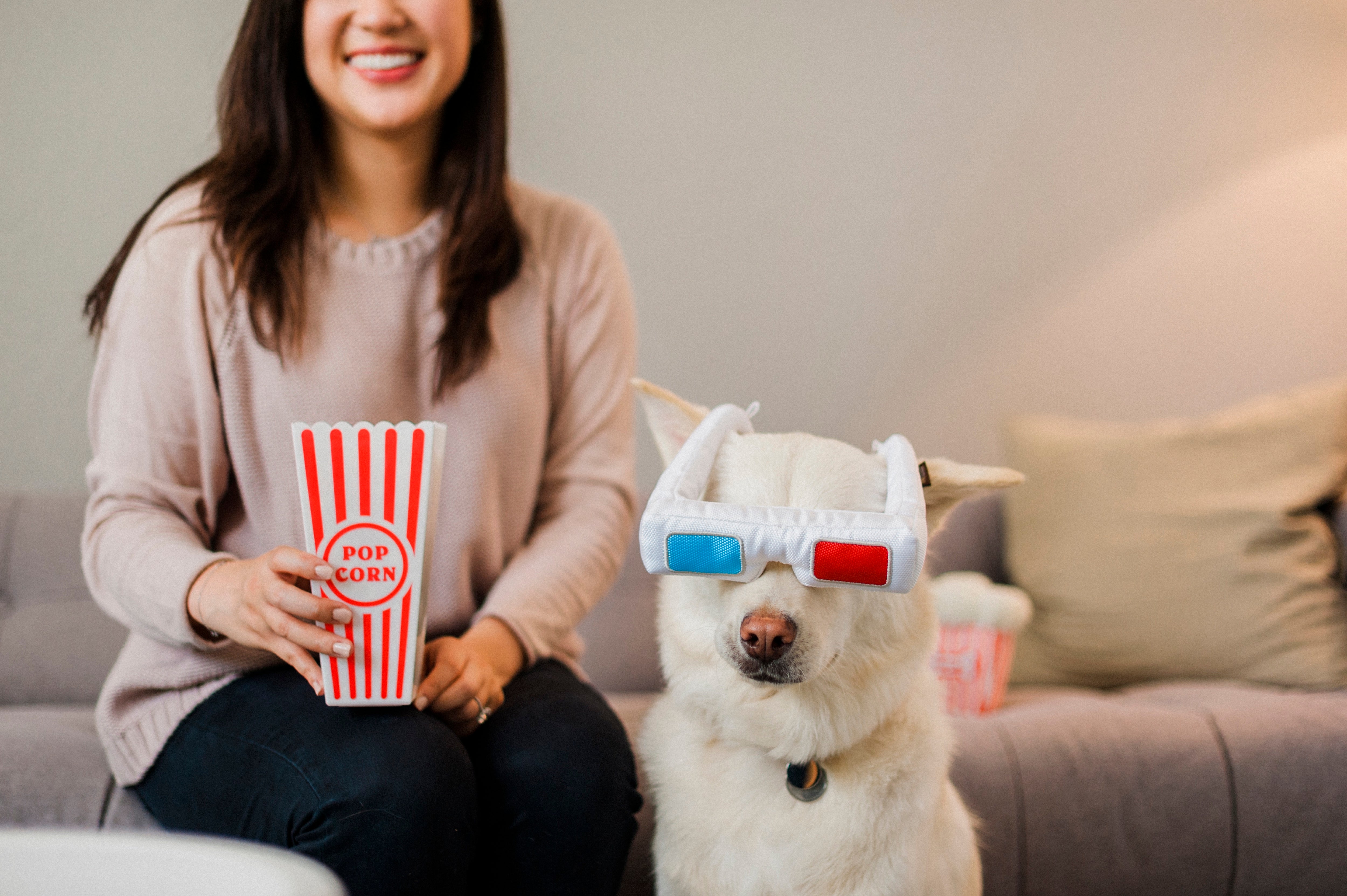 Hollywoof™ 3D Movie Glasses for Dogs - Fun Pet Toy for Movie Nights & Playtime | Perfect for Dog Costumes, Parties & Photo Shoots