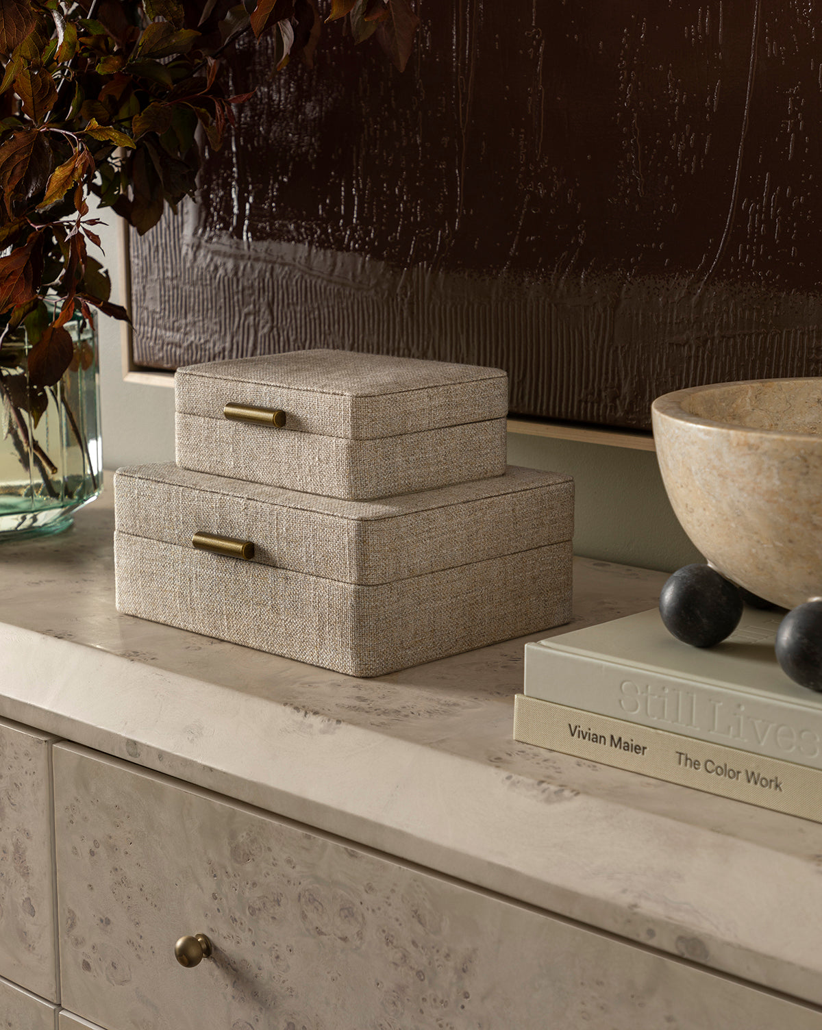 Natural Fabric Storage Box - Eco-Friendly Cotton Organizer for Home, Office & Travel - Perfect for Jewelry, Crafts & Accessories Organization
