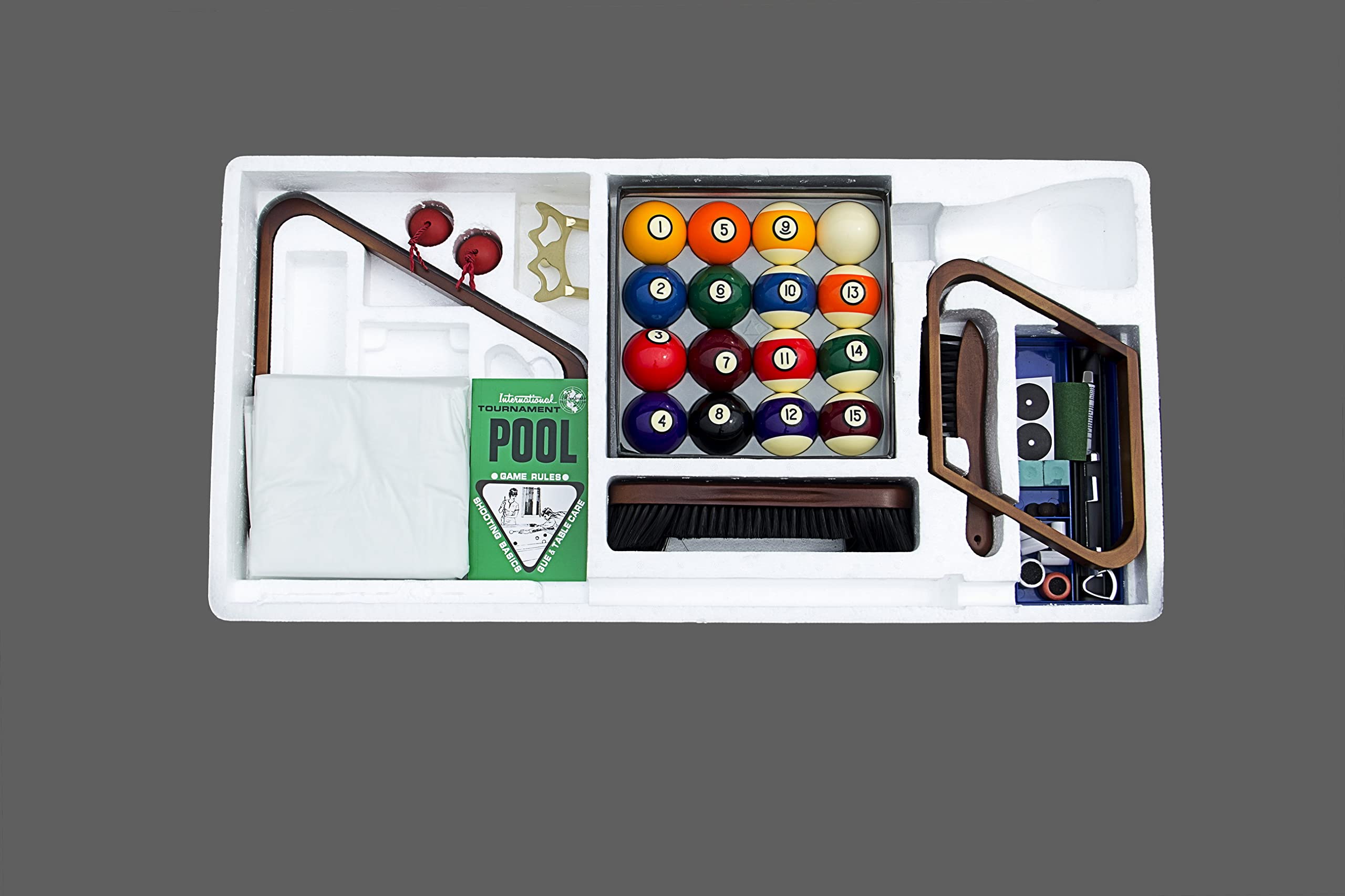 Empire USA Plank & Hide - Classic Billiard Play Kit | Premium Pool Table Game Set for Home & Bar | Perfect for Game Nights & Entertainment