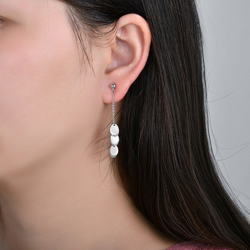 Sparkling Bean Drop Earrings for Women - Elegant Dangle Earrings with Crystal Beads, Perfect for Parties, Weddings & Everyday Wear