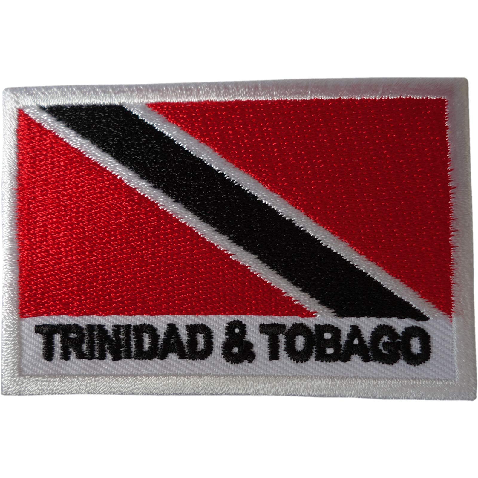 Trinidad and Tobago Flag Patch - Iron-On & Sew-On Embroidered Badge for Clothes, Hats & Bags - Perfect for Caribbean Pride, Travel & DIY Customization