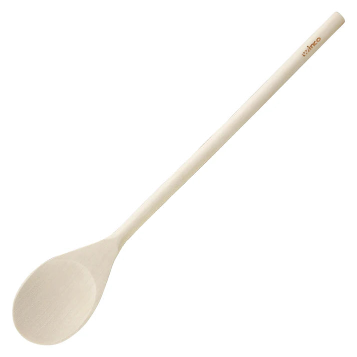 Winco 18-Inch Wooden Spoon - Premium Cooking Utensil for Mixing, Stirring & Serving - Ideal for Baking, Cooking & Kitchen Use