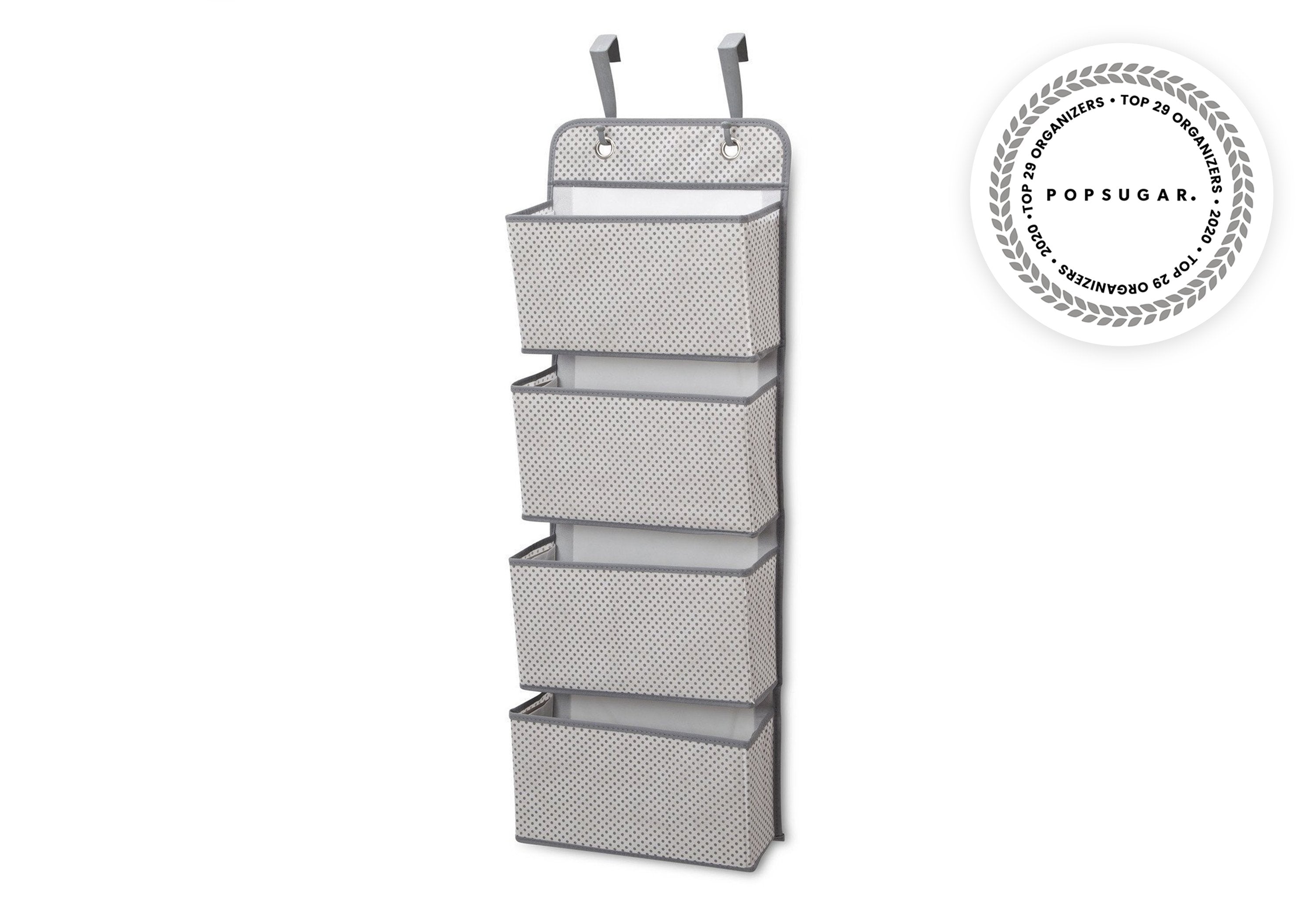 4 Pocket Hanging Wall Organizer for Closet, Bedroom & Office - Space Saving Storage Solution for Scarves, Belts, Jewelry & Accessories