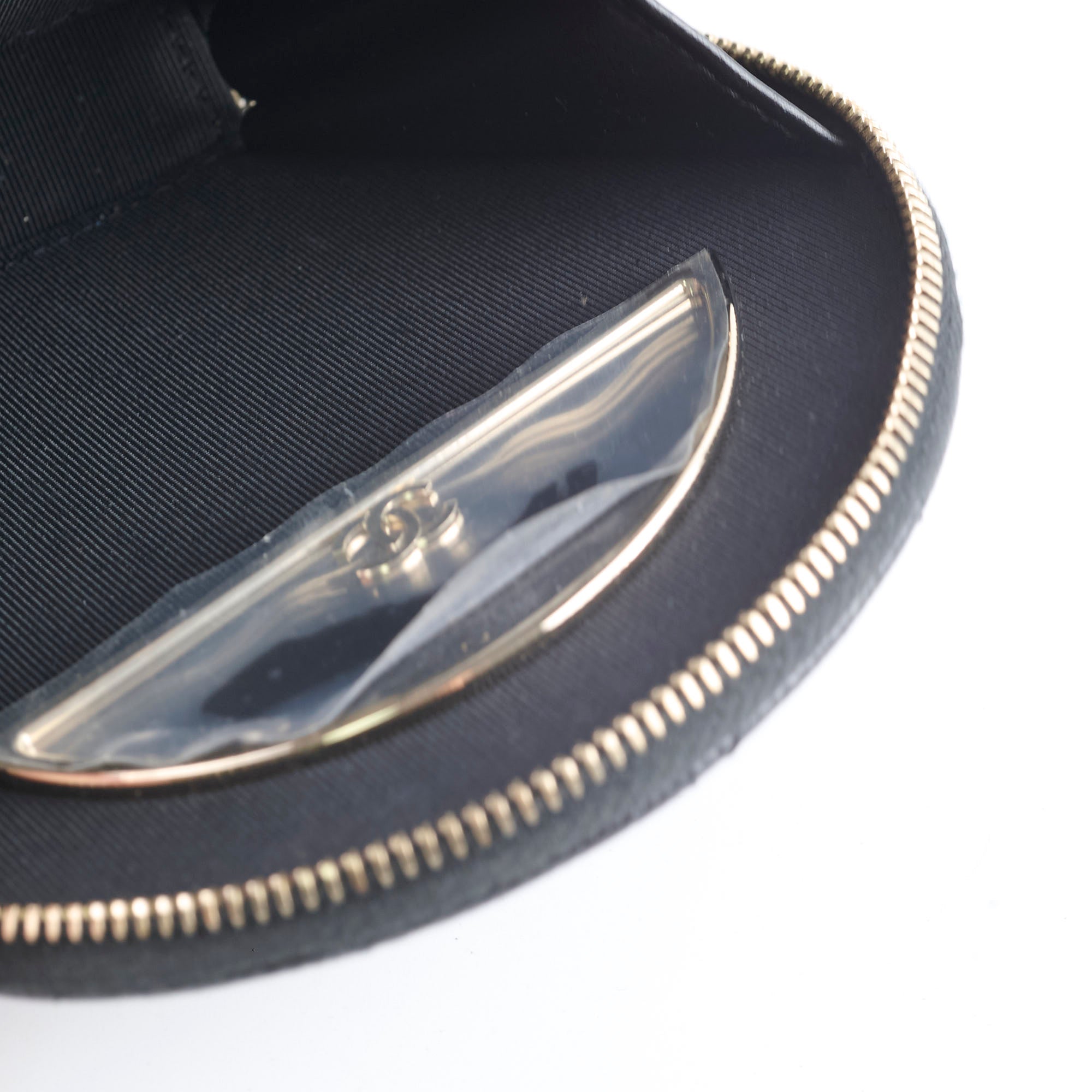 Chanel Black Caviar Round Top Handle Crossbody Vanity Bag - Luxury Designer Handbag for Women, Perfect for Evening Out & Special Occasions