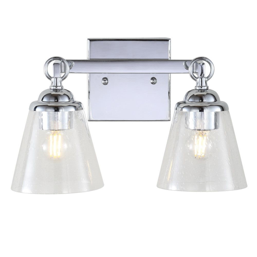 Marion Hurricane-Resistant Metal and Glass Vanity Set - Modern Bathroom Vanity with LED Mirror & Storage - Perfect for Small Bathrooms, Apartments, and Coastal Homes