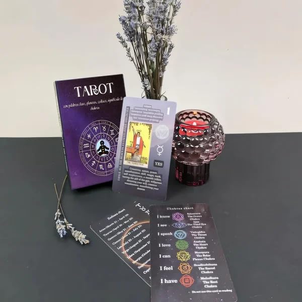 **Beginner Tarot Cards Deck with Meanings On Them – Complete Learning Set Includes Guide Book & Storage Wrap – Easy Tarot Reading for Beginners | Meditation, Self-Discovery & Spiritual Growth**