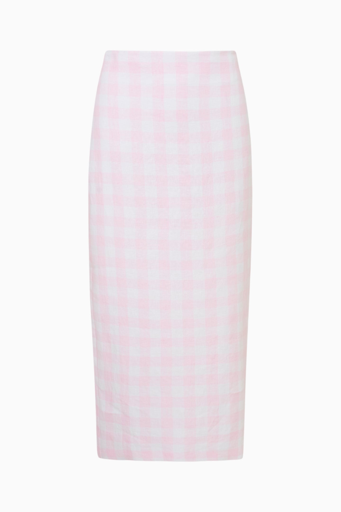 Biselle Linen Gingham Midi Skirt for Women - Summer Casual Wrap Skirt with Pockets | Perfect for Beach, Picnic, and Office Wear