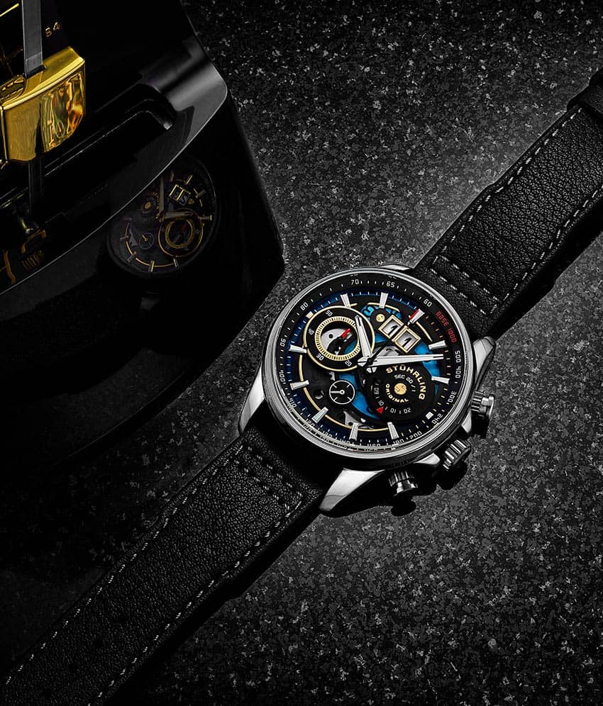 Ace Aviator Chronograph & Tachymeter 4010 Quartz 45mm Men's Watch - Stylish Pilot Watch for Aviation Enthusiasts & Everyday Wear