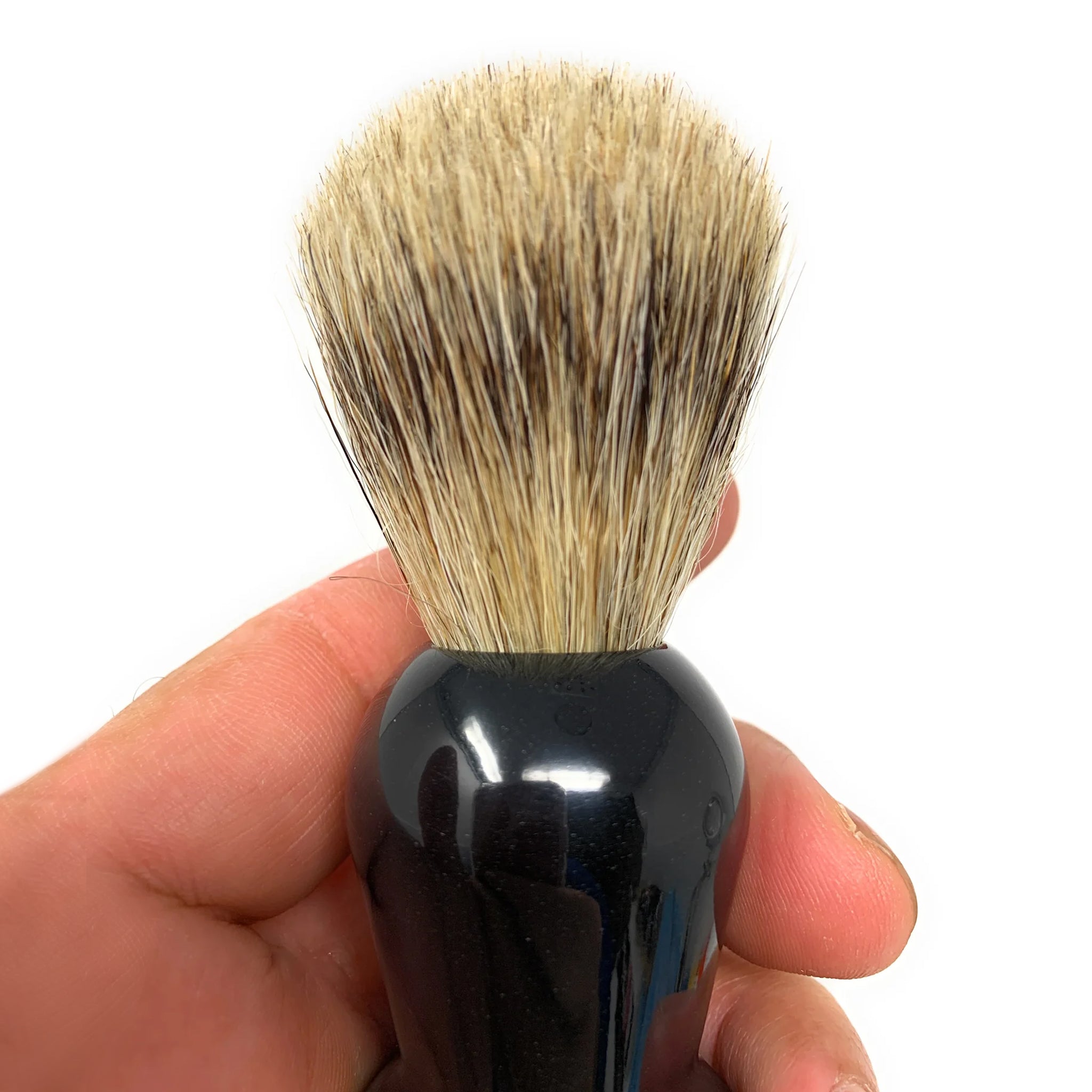 Premium Scalpmaster Boar & Badger Hair Shaving Brush with Black Handle (SB-17) - Perfect for Wet Shaving, Grooming Kits & Luxury Men's Skincare Routine