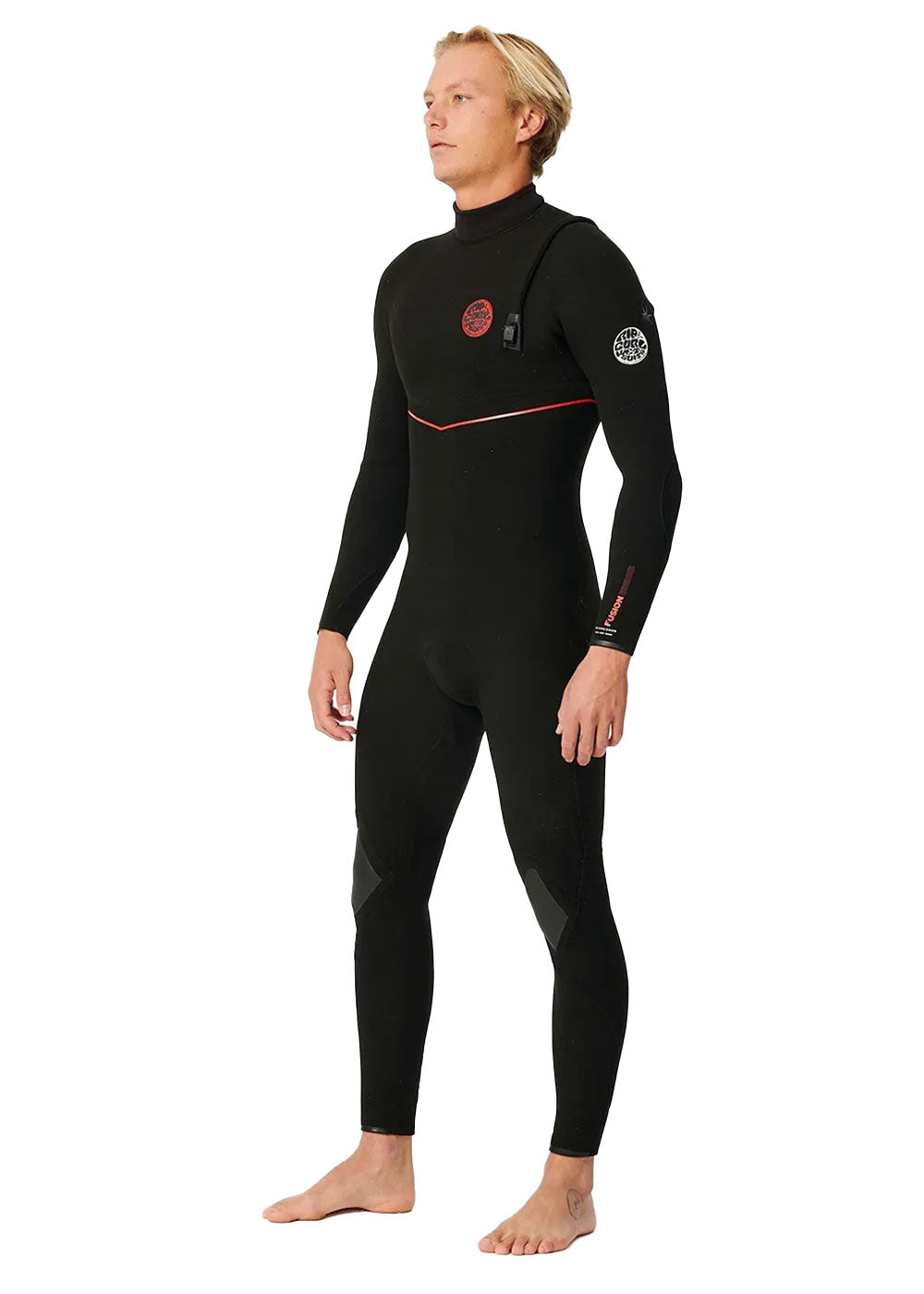 Rip Curl Men's F Bomb Fusion 3/2mm GB Zip Free Steamer Wetsuit - Premium Neoprene Surfing Suit for Cold Water Surfing, Diving & Water Sports