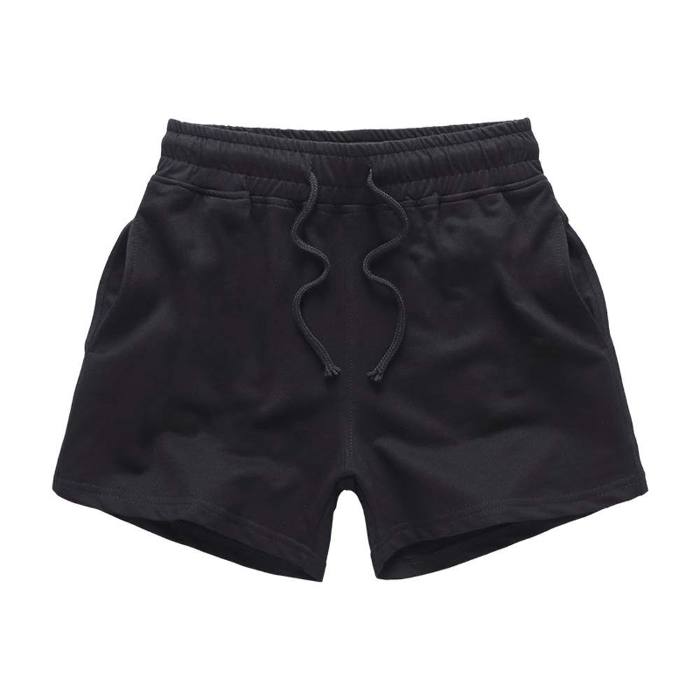 Only Faith Men's Summer Fitness Shorts - Breathable Cotton Loose Trunk with Pockets | Gym, Running, Workout & Casual Wear