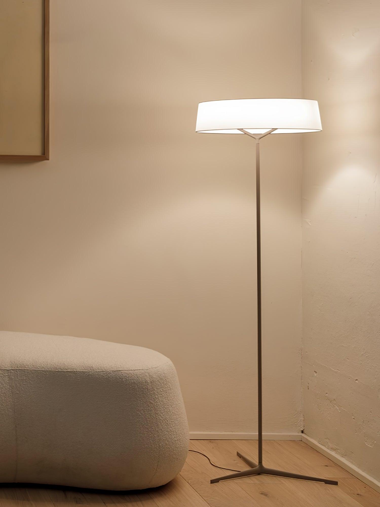 Modern DAMA Floor Lamp with Adjustable Brightness - LED Standing Light for Living Room, Bedroom & Office - Warm White & Cool White Light Modes - Perfect for Reading, Relaxing & Decorating