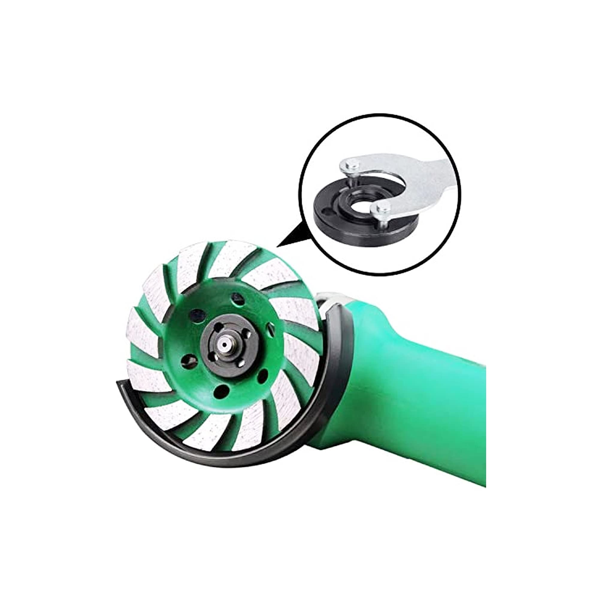 Metal Angle Grinder Wrench Spanner 5/8-11 Lock Nut Tool for Dewalt, Makita, Bosch, Black & Decker, Ryobi 4.5