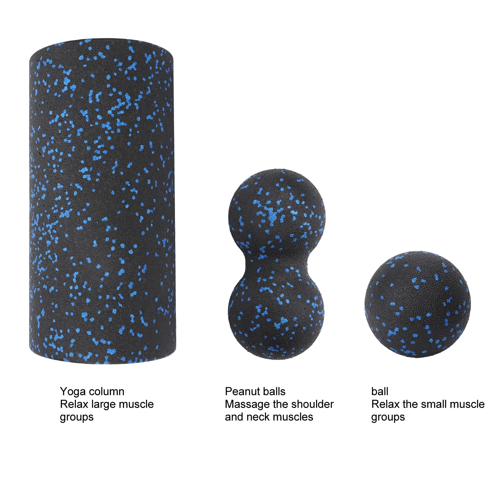Premium Fascia Roller Set - Deep Tissue Muscle Massage Roller with Lacrosse Ball & Foam Roller for Myofascial Release, Pain Relief & Recovery - Perfect for Gym, Yoga & Post-Workout Recovery