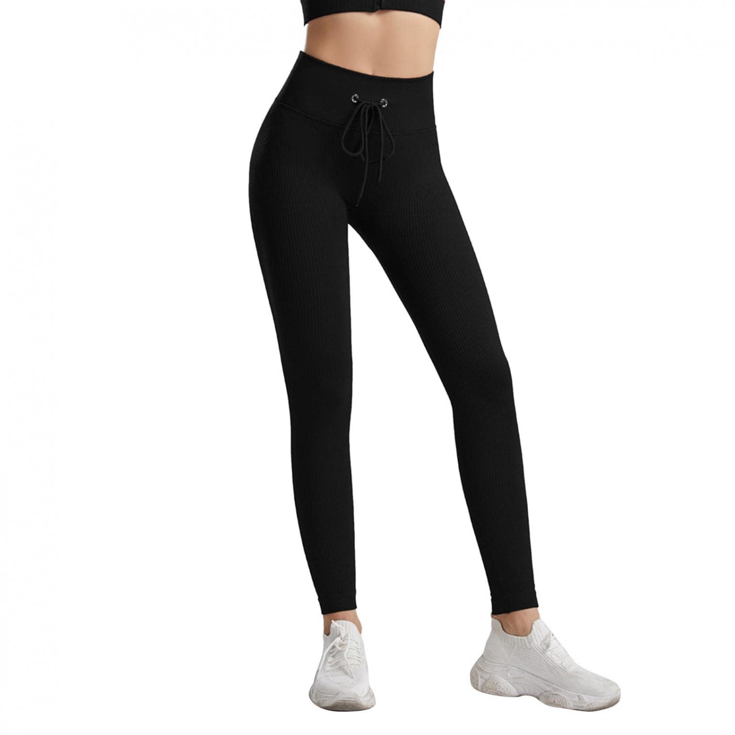 Ashowlaco Women's High Waist Yoga Pants - Tummy Control Workout Leggings for Running, Gym & Lounge - Soft Stretchy Activewear for Women