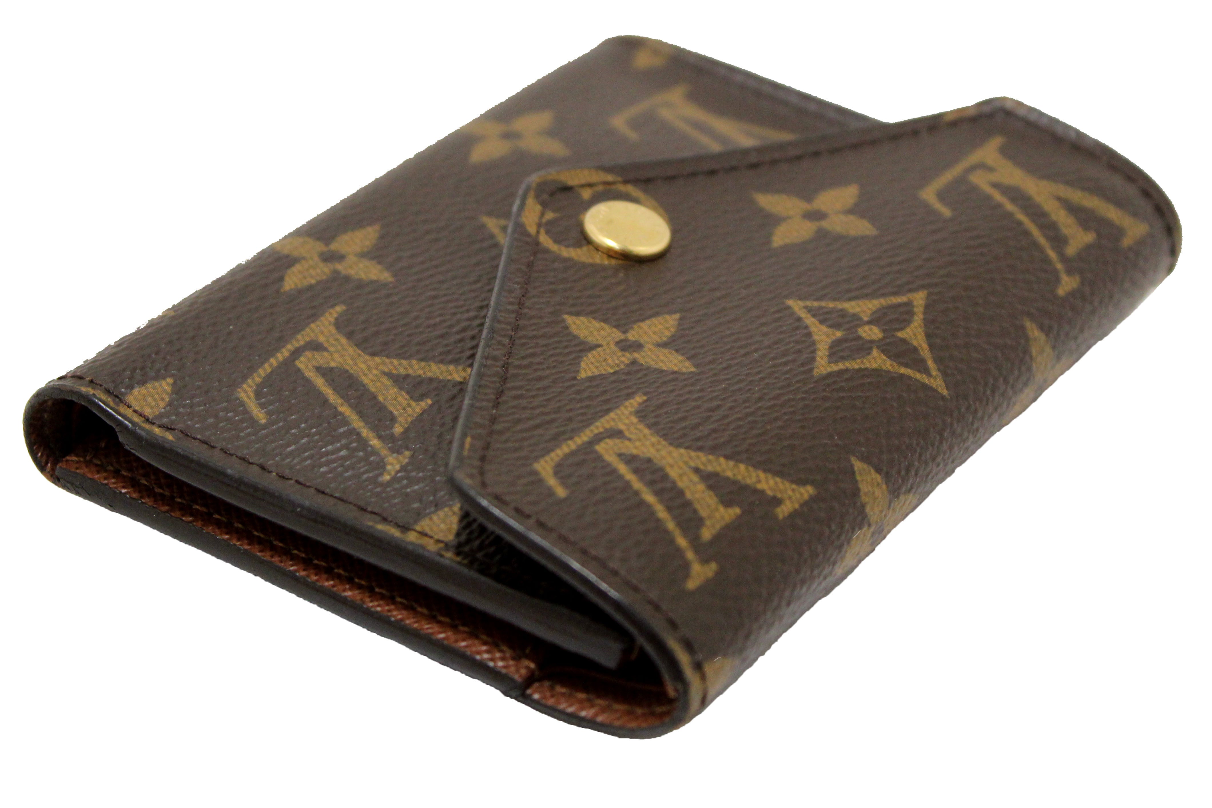 Authentic Louis Vuitton Monogram Victorine Wallet - Compact Zip Around Wallet for Women, Luxury Leather Card Holder & Coin Purse - Perfect for Everyday Use, Travel & Gift Giving