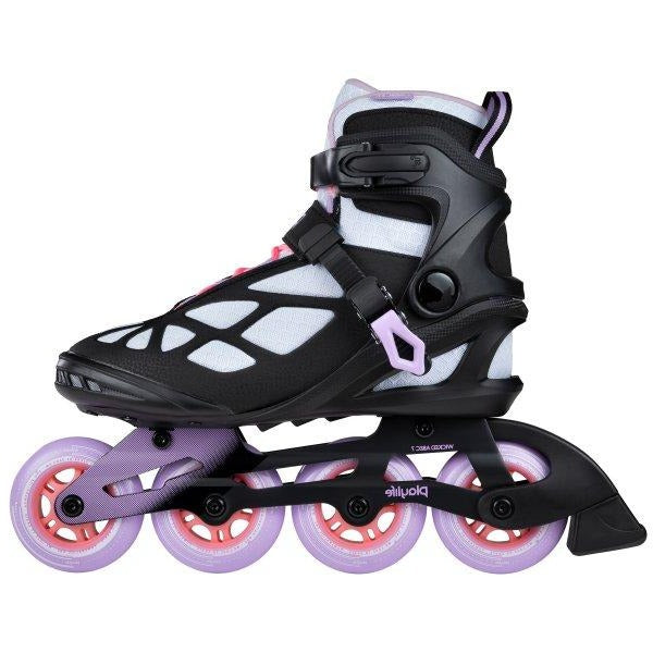 Playlife Lancer 84 Inline Skates for Adults - White Rollerblades for Men & Women - Perfect for Fitness, Outdoor Skating & Urban Commuting