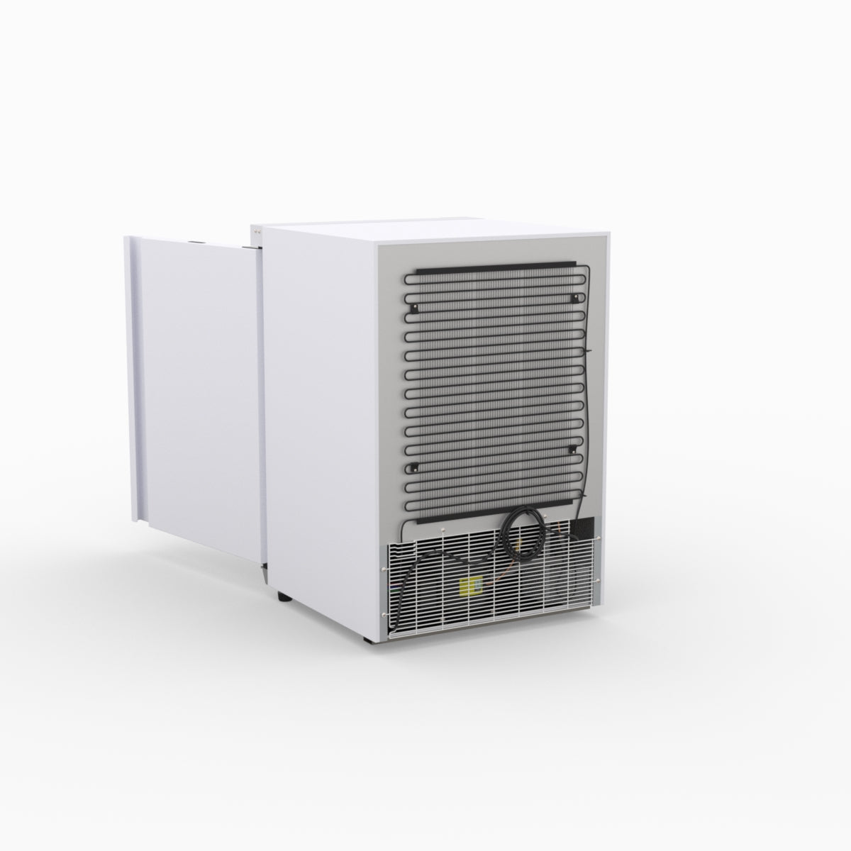 AG 200L Underbench Single Door Ventilated Light Duty Refrigerator - Compact Freezer for Small Kitchen, Office, Dorm or Garage Storage