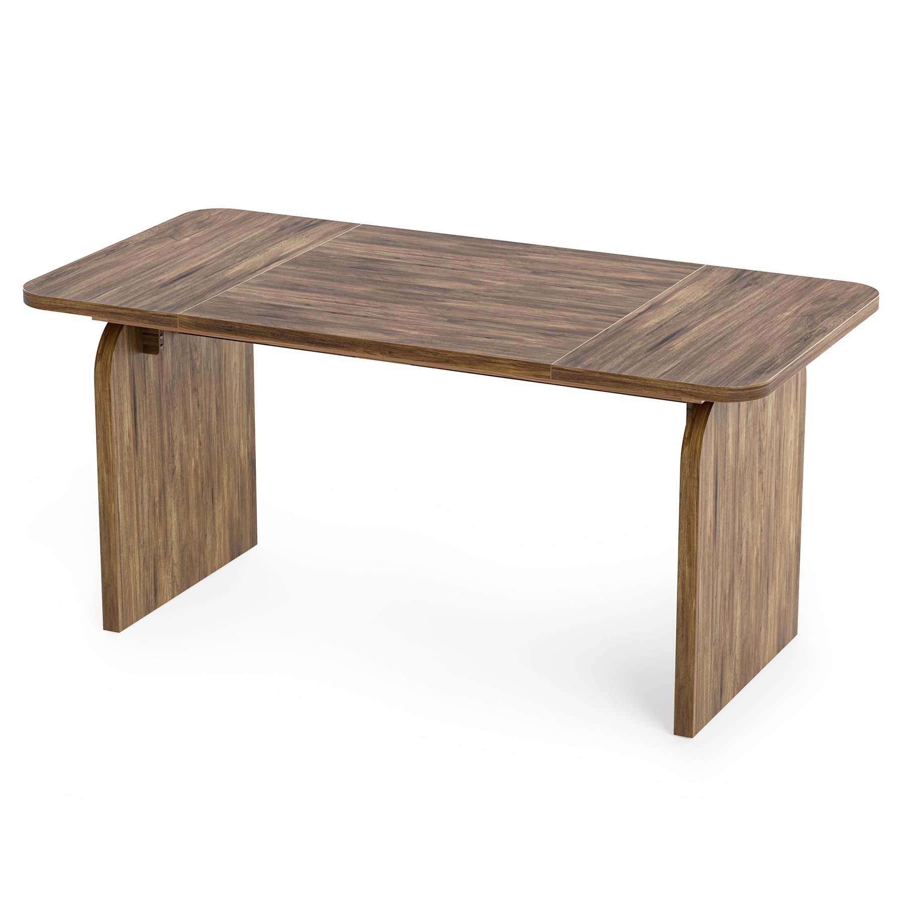63-Inch Large Wooden Office Desk - Spacious Computer Desk for Home Office, Study & Crafting | Retro Executive Workstation for Writing, Working & Home Office Decor