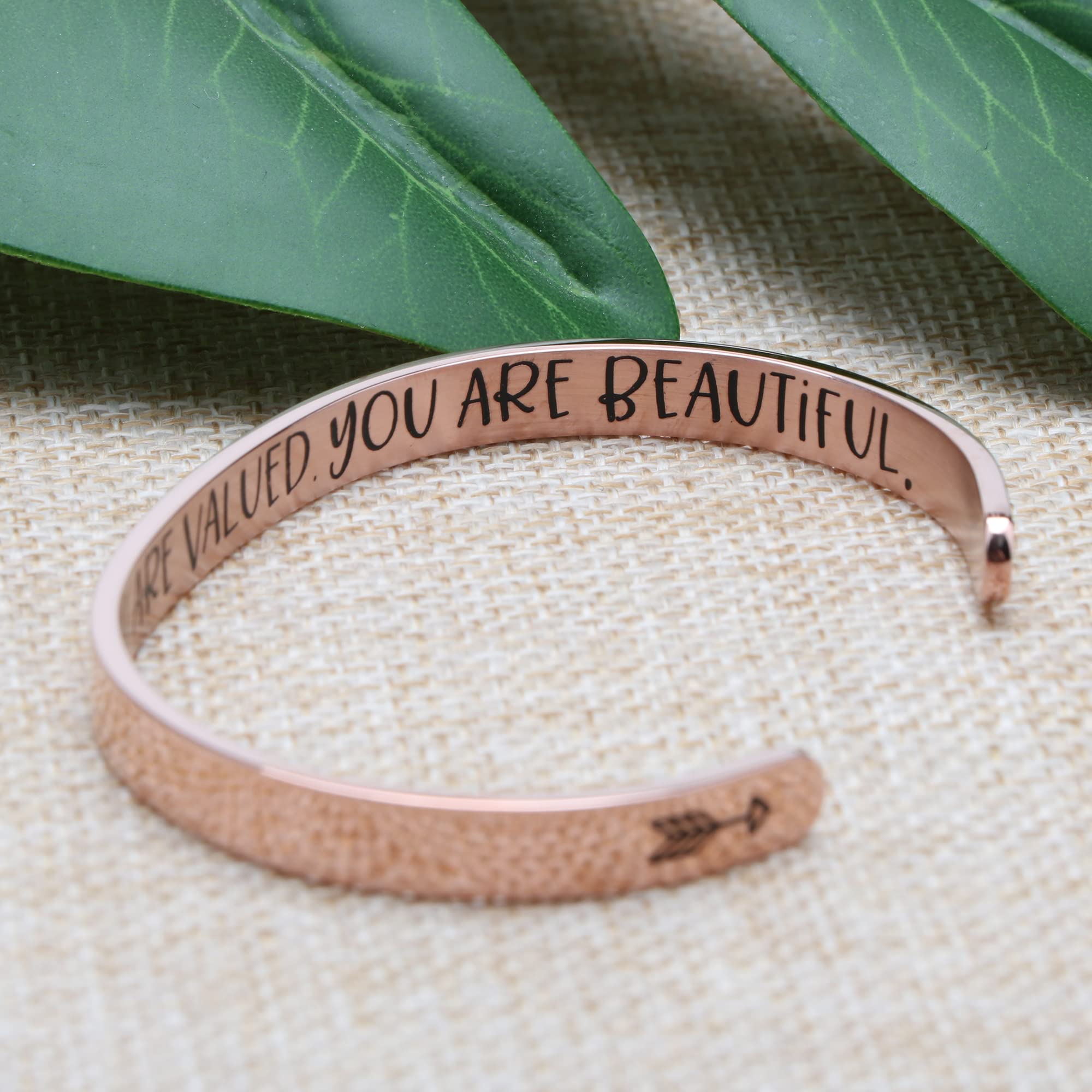 JoycuFF Women's Stainless Steel Cuff Bracelet - Meaningful Christmas, Birthday & Thanksgiving Gift for Mom - Elegant Bangle for Mother's Day, Anniversary & Special Occasions