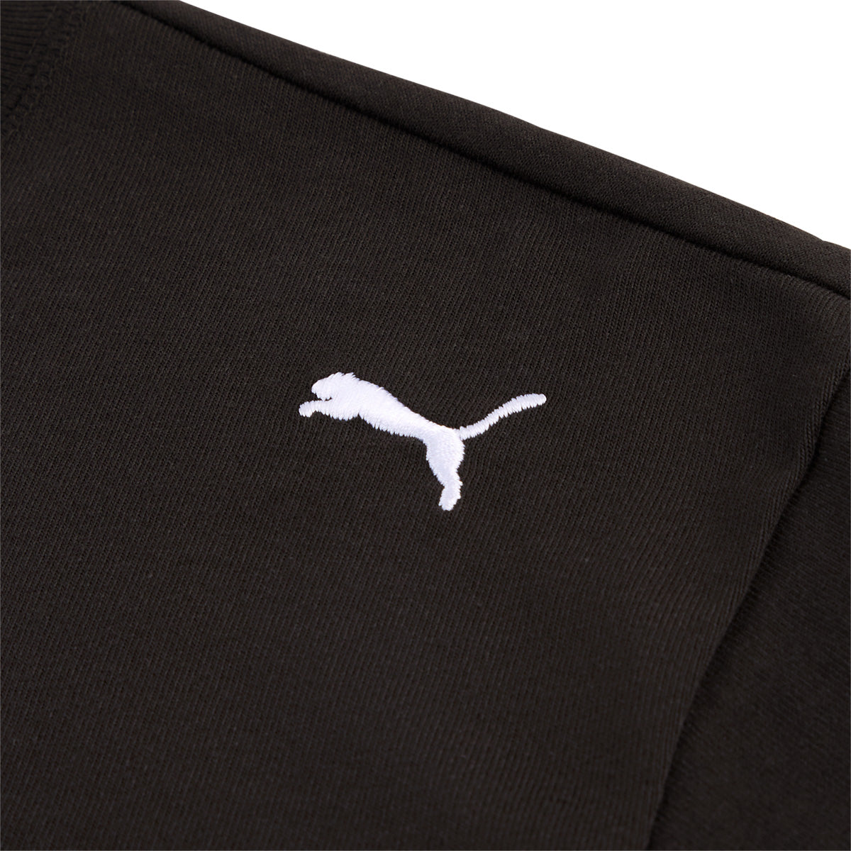 PUMA Men's Black Logo T-Shirt - Soft Cotton Short Sleeve Tee for Casual Wear, Gym & Everyday Outfits