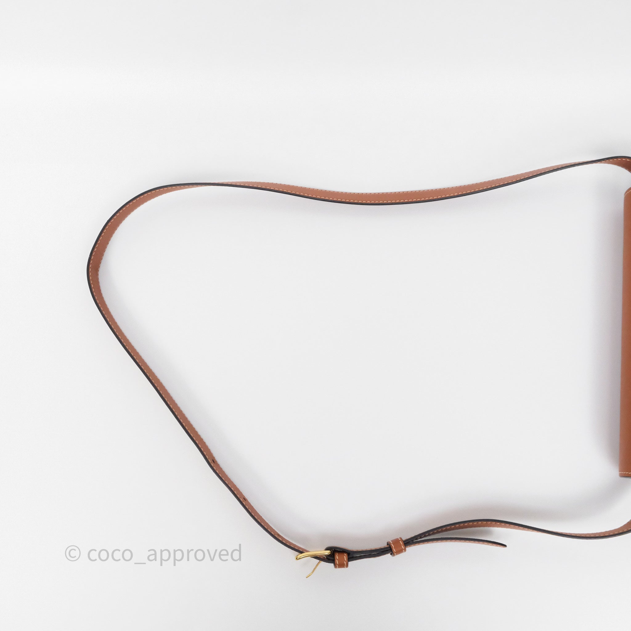 Celine Medium Triomphe Bag in Tan Natural Calfskin Leather - Luxury Crossbody Handbag for Women, Perfect for Work, Travel & Everyday Use