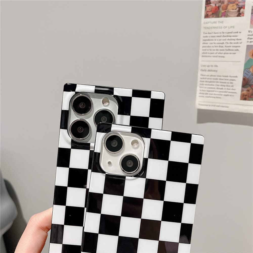 Cocomii Geometric Pattern iPhone 13 Pro Max Case (6.7 inch) - Glossy Rectangle Protective Cover with Checkered Design for Women, Men & Girls | Perfect for Daily Use, Work & Travel