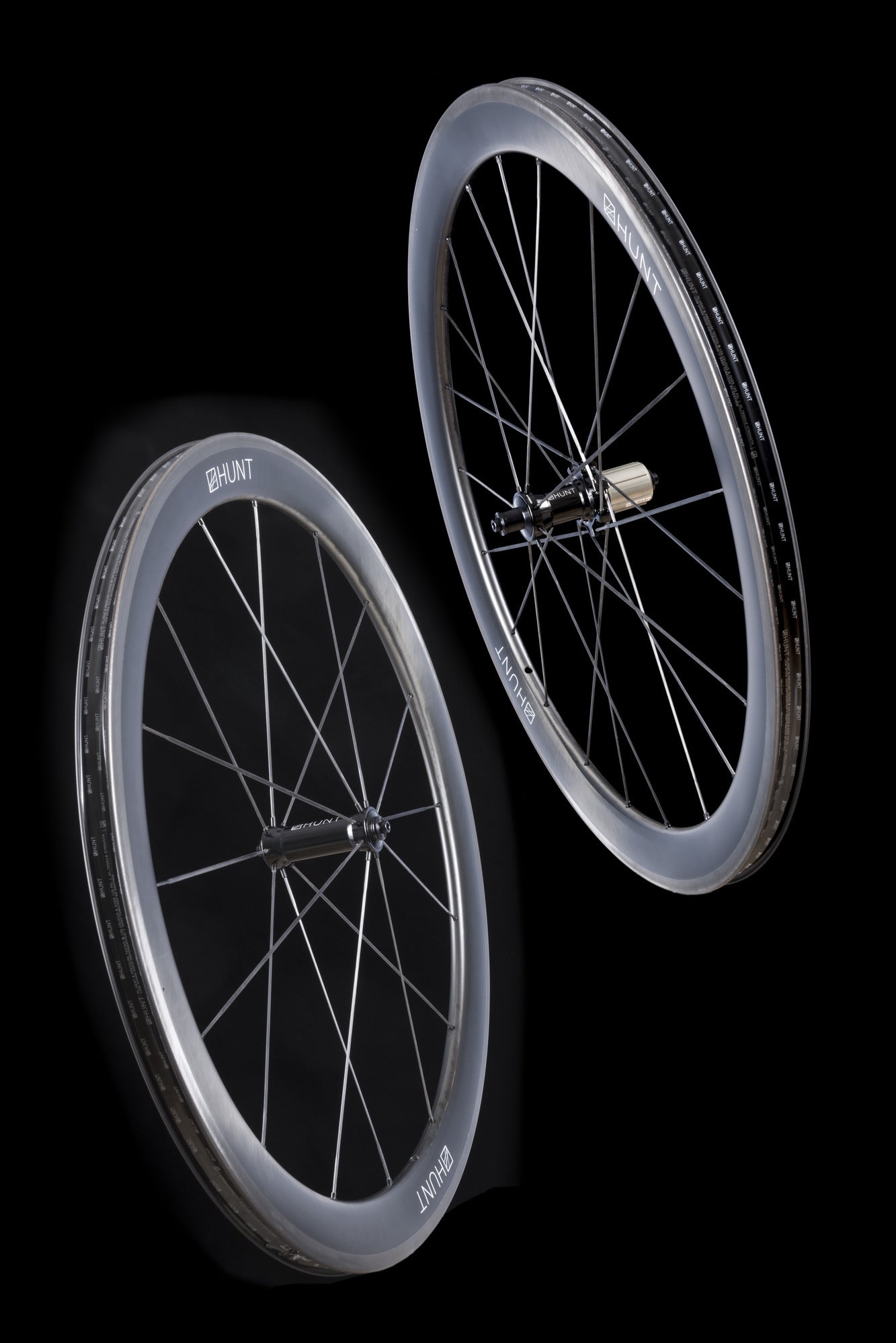 HUNT 50 UD Carbon Spoke Wheelset - Lightweight Aero Road Bike Wheels for Racing & Performance Cycling | Perfect for Triathlon, Time Trials & Road Racing