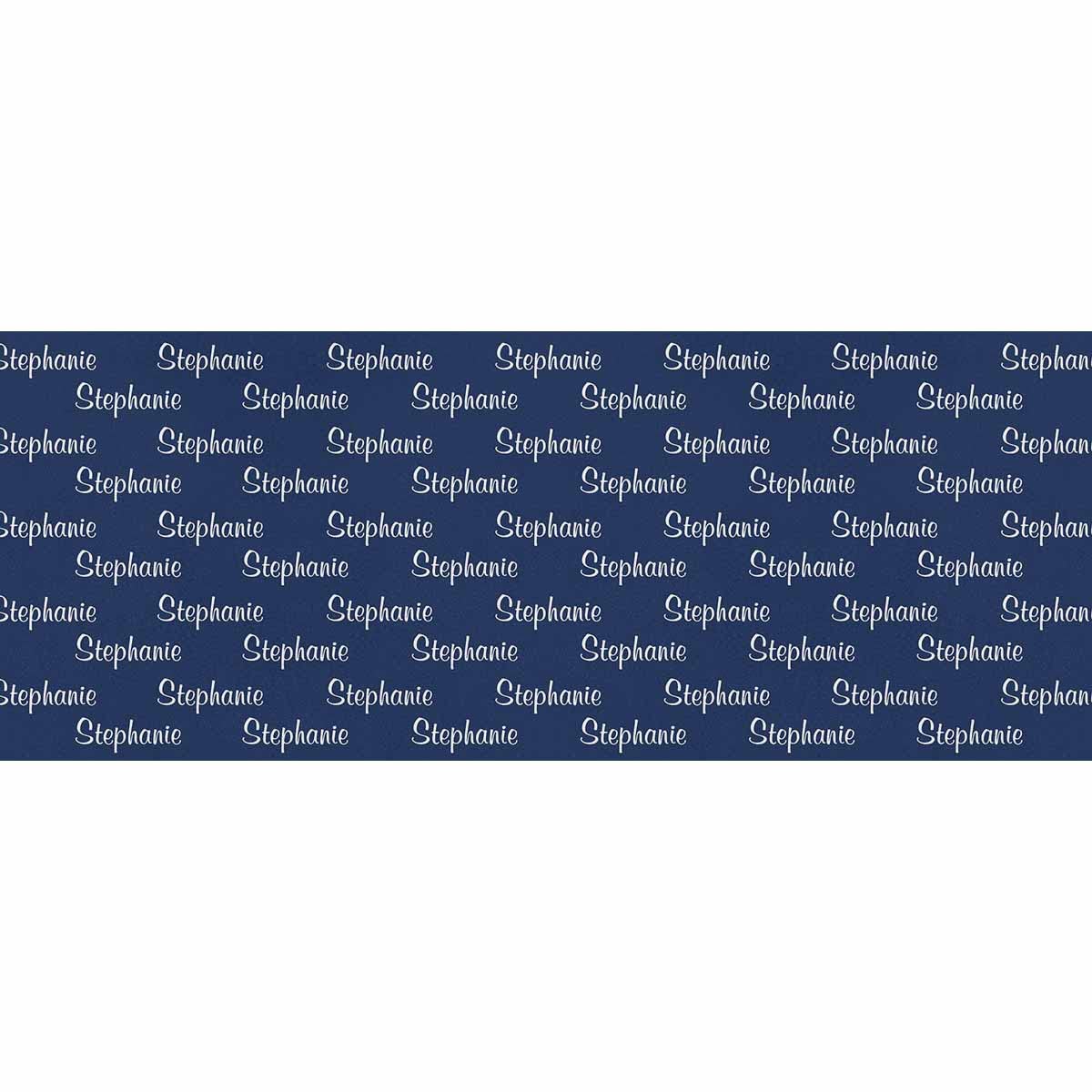 MyPupSocks Personalized Navy Blue Birthday Wrapping Paper Set - Custom Name Gift Wrap for Boys, Girls, Men & Women - 1 Roll (58
