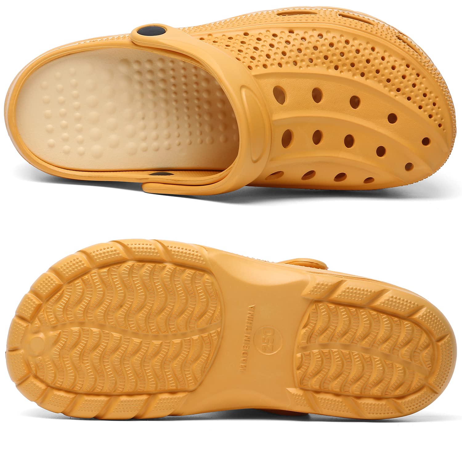 ChayChax Arch Support Clogs for Men & Women - Slip-On Garden Shoes with Removable Cushion Footbed - Comfortable Outdoor Beach Slippers for Walking, Gardening & Relaxation