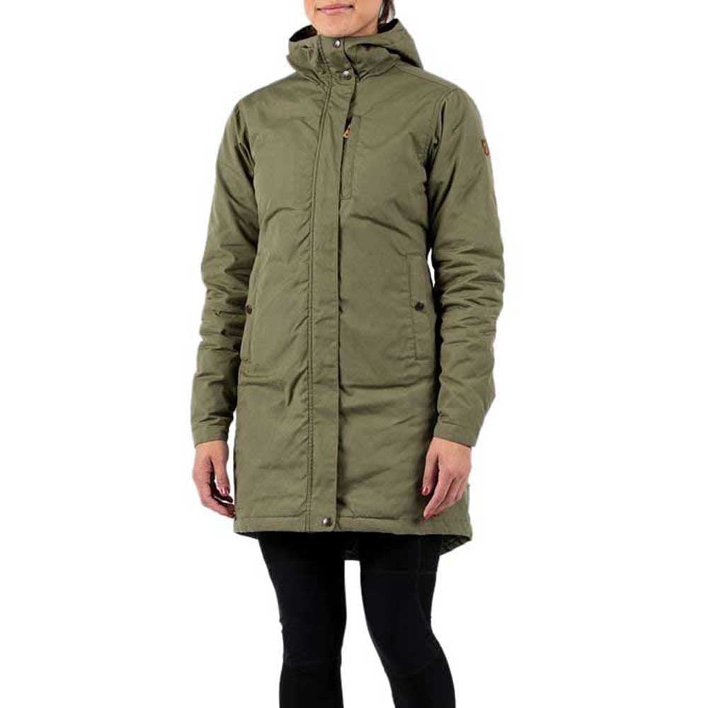 Fjallraven Kiruna Padded Parka - Waterproof Winter Jacket for Men & Women, Insulated Green Coat for Outdoor Activities (Size L) | Perfect for Hiking, Camping & Cold Weather Adventures