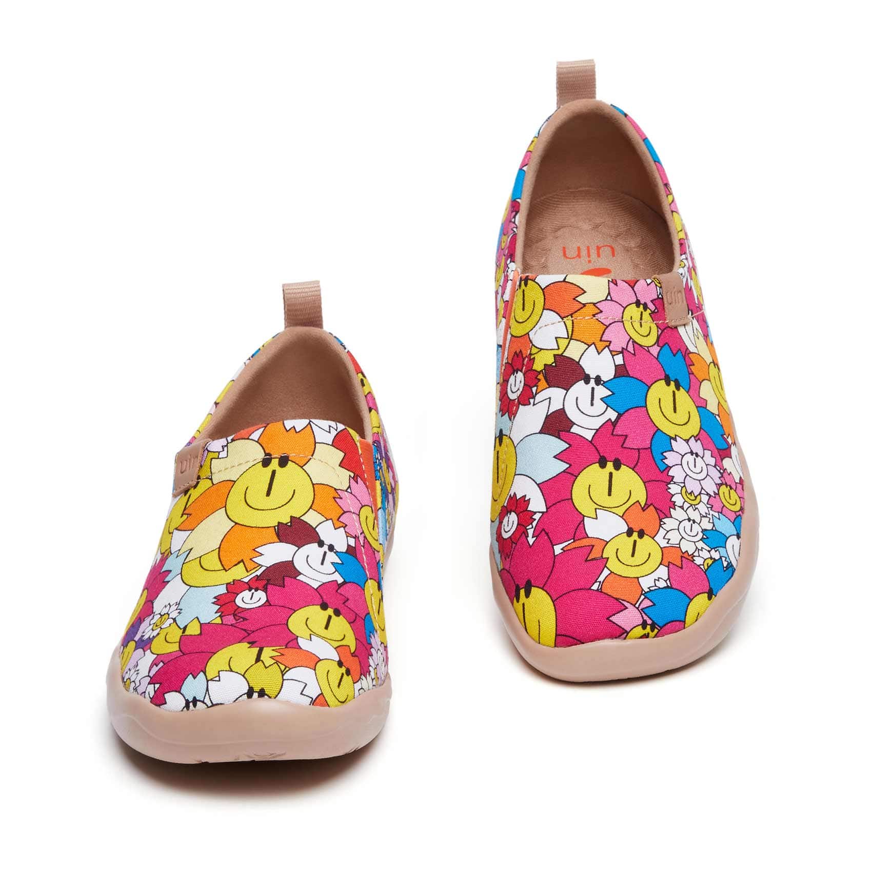 Smiley HANA Toledo Women's Casual Sneakers - Lightweight Comfortable Walking Shoes for Everyday Wear, Gym, and Travel